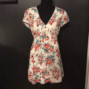 Floral v-neck dress from boutique